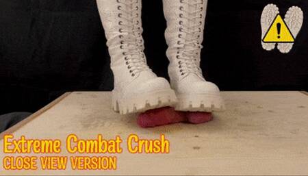 Painful Close CBT in White Boots with TamyStarly (Close Version) - Bootjob, Ballbusting, Femdom, Shoejob, Crush, Ball Stomping, Foot Fetish Domination, Footjob, Cock  Board