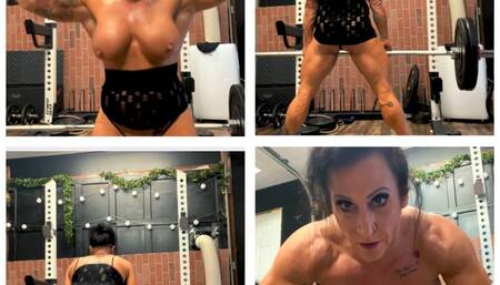 Cum and watch me get stronger as I lift these heavy weights