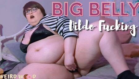 Big Belly BBW Dildo Fucking - MP4