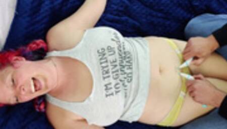 Bound Bombshell Gets Tickled - From Tease to Torment