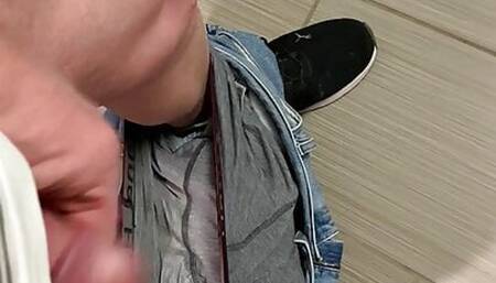 Public bathroom masturbation