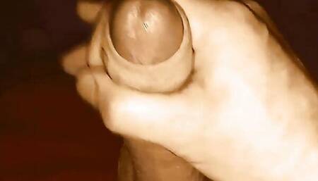 Jerking off a big cock until I cum