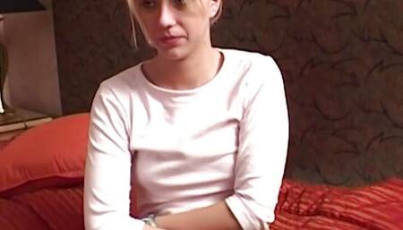 Stunning blonde teen from Germany loves sucking a cock in POV