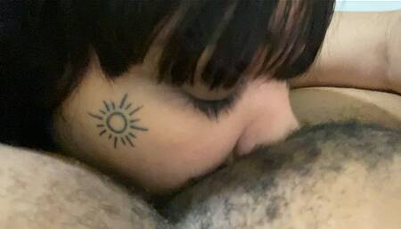 Real Lesbian Couple Face Deep in Fat Pussy, Sexy Moans