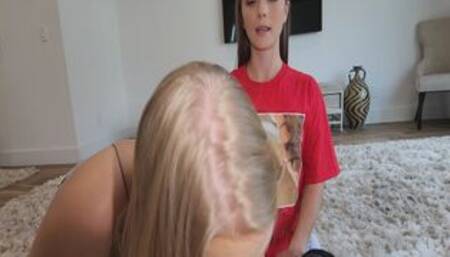 Mira Monroe and Harley King sucking cock