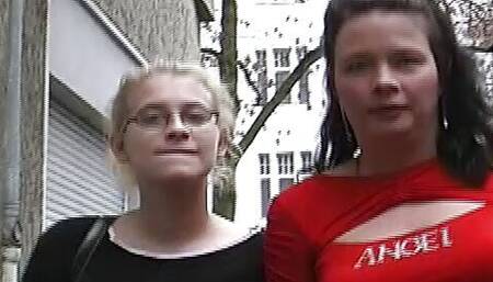 Super horny German lesbians playing with each others pussies