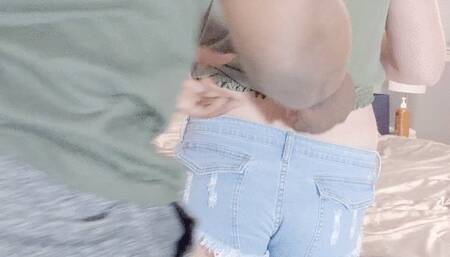 Jean shorts and hard wedgies, what better combo?