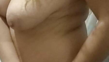 Wife with big natural tits fuck her husband until big orgasm