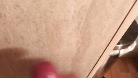 Chubby Cumshot in Bathroom