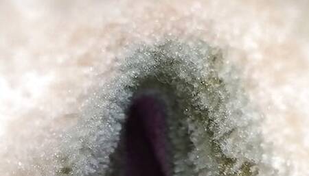 Showing her pussy at night and musterbate