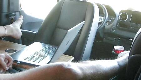 Masturbating in public in RV
