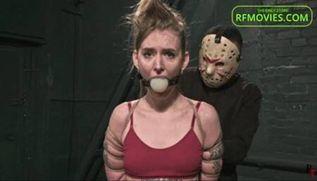 Katrina enjoys bondage - Part 2 - Hair tie while standing with wrists crossed (HD 720p MP4)