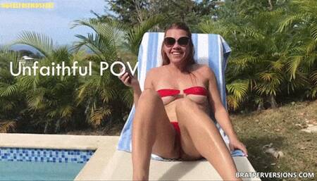 Unfaithful POV: Your Slutty House Guest Tease