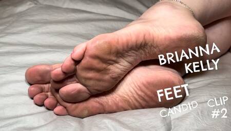Brianna Kelly Feet Candid #2 Dirty Soles In Bed