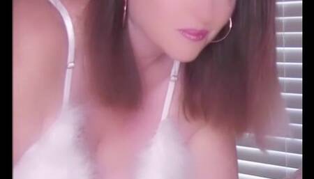 MILF Nikki In Sexy Fluffy White Lingerie Sucking And Fucking Male Torso Sex Doll