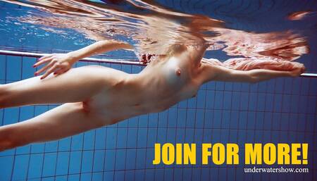 Martina gorgeous redhead teenie big tits swimming