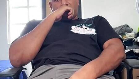 Alpha jerking big latin dick brown cock and big balls