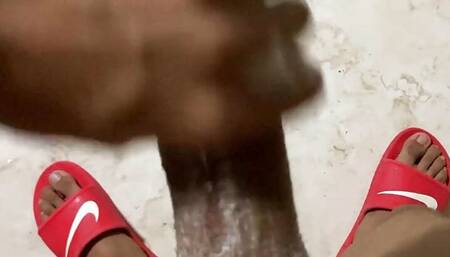 I jerk off in the bathroom