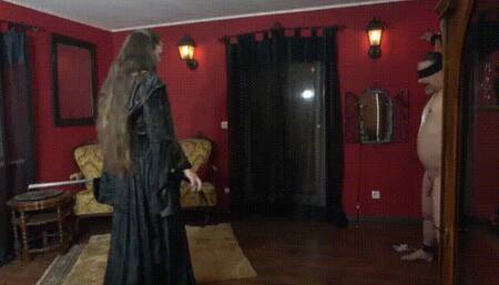 The Dragonlady plays with her slave 2 (WMV)  BDSM, Femdom, Slave Training with The Dragonlady