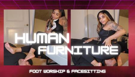 Human Furniture Foot Worship & Facesitting