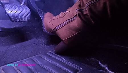 Hard Revving in my Brown Knee High Boots 1080P