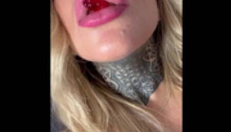 Your giantess Ashley has a sexual session with her tiny gummy bears (vore, pussy, ass)