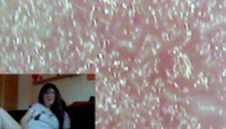 Your Italian giantess puts you inside her pussy with this endoscope