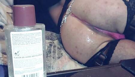 showcam part 4 doggy anal with my cum in ass , cream in my ass ,double anal dildo and masturbate