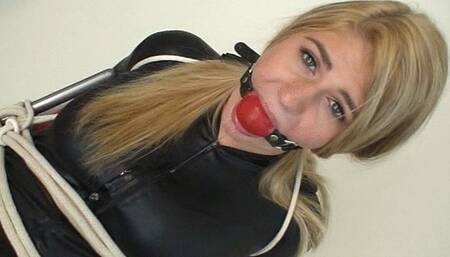 MP4 Format re edit 18 year old tightly ball gagged and gag drooling