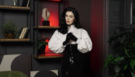 Combination of latex and casual clothing (4K)