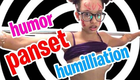 Getting pantsed - Plane Challenge EXTREME! - 18yo Nerdy girl