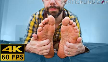 Daniel's first time: horribly ticklish giant! 4K (foot tickling)