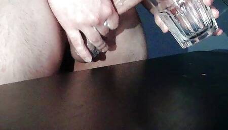Harvesting my cum until the cup is filled pt.1