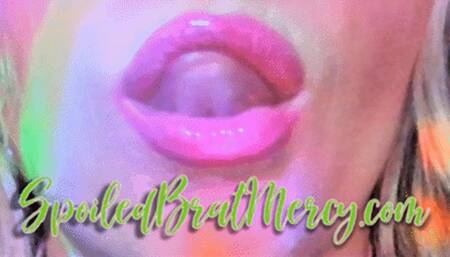 Glossy Pink Party Lip Licks (HD) WMV