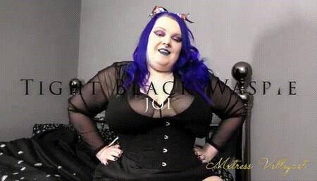 Tight Black Waspie JOI (wmv)
