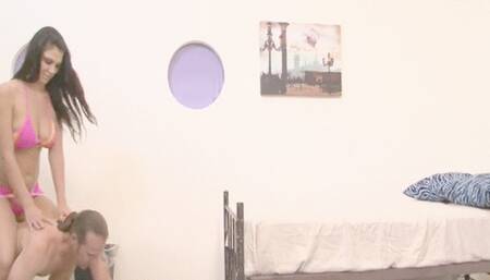 Big butt nude big butt femdom face sitting ass worship smothering pussy and ass licking to orgasm POV upskirt ass queening and ass grinding 15554