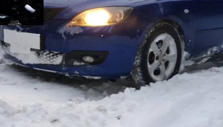 Wheelspin Session in Snow Mazda