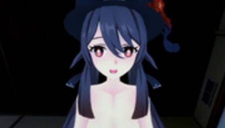 Hu Tao and I have intense sex at home. - Genshin Impact POV Hentai