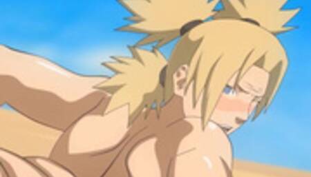 Fat guy with a small dick fucks Temari in the desert sun and cums on her face - Naruto (hentai)