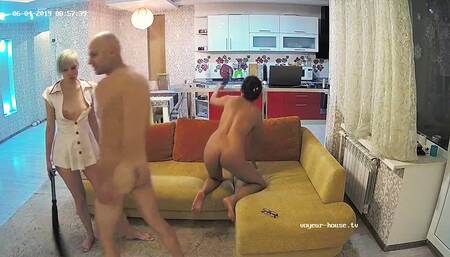 Fetish Stepfather Adult Orgy Fan Group Sex on Voyeur Cam