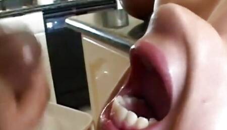 Naughty Blonde fucking Interracial threesome
