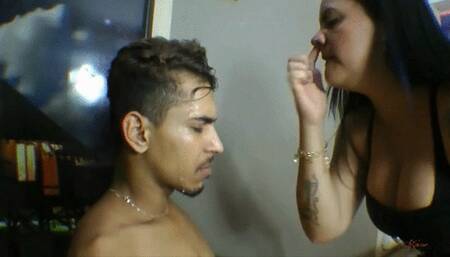 RECEIVE MY SNOT AND MY SPUTUM IN YOUR FACE IDIOT SLAVE  - CLIP 2 IN HD - KC 2023!!!