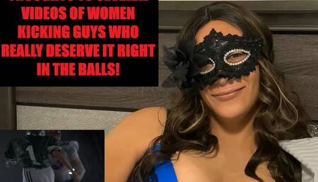 BALLBUSTING MOVIE REACTIONS ON WOMEN TEACHING LESSONS VIA TESTICLES