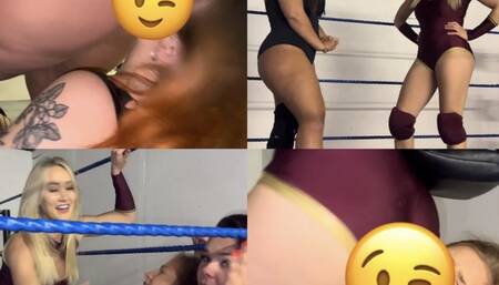 bbw teaches blonde bimbo stinkafces on curvy red head (big ass fetish)