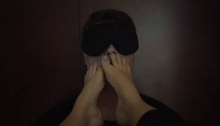 Slave first time foot worship training