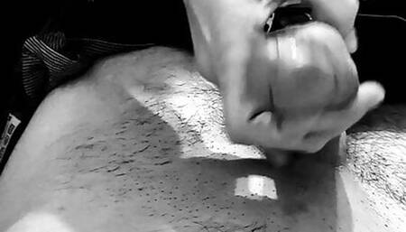 Amateur wife sucking her neighbor before coffe