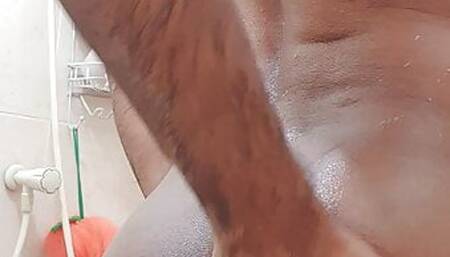 Hot Naked young boy showering and masturbating