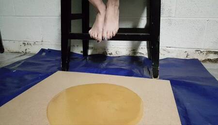 Asmodeus Stuck Barefoot in Glue Trap