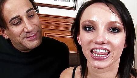 Skinny Small Ass Teen Pickup and talk to Casting Fuck after College