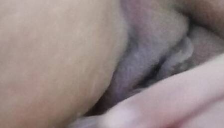 Dildo and wet pussy masterbating